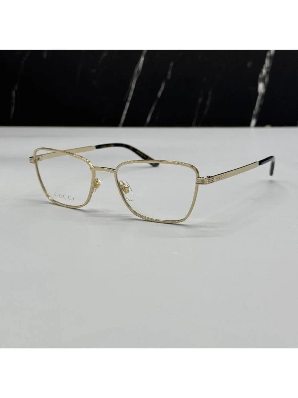 NEW GUCCI GG1880O 002 EYEGLASSES GOLD WOMEN GUCCI EYEWEAR